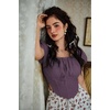 image:imageScarlet Darkness Corset Top for Women Crop Renaissance Shirt Plus Size Tops Pirate Witchy BlouseGrape Royale