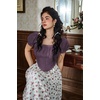 image:imageScarlet Darkness Corset Top for Women Crop Renaissance Shirt Plus Size Tops Pirate Witchy BlouseGrape Royale