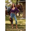 image:imageScarlet Darkness Corset Tops for Women Long Sleeve Renaissance Shirt BlouseDeep Purple