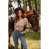 image:imageScarlet Darkness Corset Tops for Women Long Sleeve Renaissance Shirt BlouseKhaki
