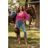 image:imageScarlet Darkness Corset Tops for Women Long Sleeve Renaissance Shirt BlousePink