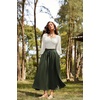 image:imageScarlet Darkness Corset Tops for Women Long Sleeve Renaissance Shirt BlouseWhite