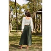 image:imageScarlet Darkness Corset Tops for Women Long Sleeve Renaissance Shirt BlouseWhite