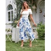 image:imageScarlet Darkness Floral Maxi Skirts for Women Summer Victorian Long SkirtAzure Mist