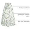 image:imageScarlet Darkness Floral Maxi Skirts for Women Summer Victorian Long SkirtGreen Floral