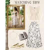 image:imageScarlet Darkness Floral Maxi Skirts for Women Summer Victorian Long SkirtTwilight Blossom