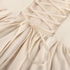 image:imageScarlet Darkness Lace Corset Mini Dress with Pocket Women Teens Grad OutfitCream