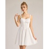 image:imageScarlet Darkness Lace Corset Mini Dress with Pocket Women Teens Grad OutfitIvory White