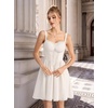 image:imageScarlet Darkness Lace Corset Mini Dress with Pocket Women Teens Grad OutfitIvory White