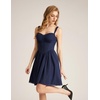 image:imageScarlet Darkness Lace Corset Mini Dress with Pocket Women Teens Grad OutfitNavy