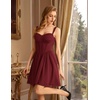 image:imageScarlet Darkness Lace Corset Mini Dress with Pocket Women Teens Grad OutfitWine
