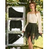 image:imageScarlet Darkness Lace Mini Skirts for Women Renaissance Boho Short SkirtArmy Green