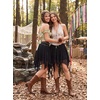 image:imageScarlet Darkness Lace Mini Skirts for Women Renaissance Boho Short SkirtBlack