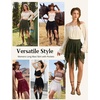 image:imageScarlet Darkness Lace Mini Skirts for Women Renaissance Boho Short SkirtRed