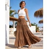 image:imageScarlet Darkness Long Skirts for Women Flowy Tiered Renaissance Maxi SkirtBrown