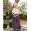 image:imageScarlet Darkness Long Skirts for Women Flowy Tiered Renaissance Maxi SkirtDeep Purple