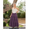 image:imageScarlet Darkness Long Skirts for Women Flowy Tiered Renaissance Maxi SkirtDeep Purple