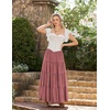 image:imageScarlet Darkness Long Skirts for Women Flowy Tiered Renaissance Maxi SkirtDusty Rose