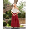 image:imageScarlet Darkness Long Skirts for Women Flowy Tiered Renaissance Maxi SkirtWine