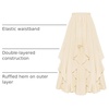 image:imageScarlet Darkness Long Skirts for Women Ruffled Flowy Renaissance Maxi SkirtApricot