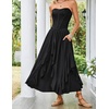 image:imageScarlet Darkness Long Skirts for Women Ruffled Flowy Renaissance Maxi SkirtBlack
