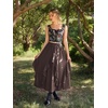 image:imageScarlet Darkness Long Skirts for Women Ruffled Flowy Renaissance Maxi SkirtDark Brown