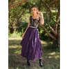 image:imageScarlet Darkness Long Skirts for Women Ruffled Flowy Renaissance Maxi SkirtDeep Purple