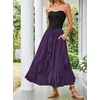 image:imageScarlet Darkness Long Skirts for Women Ruffled Flowy Renaissance Maxi SkirtDeep Purple