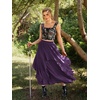 image:imageScarlet Darkness Long Skirts for Women Ruffled Flowy Renaissance Maxi SkirtDeep Purple
