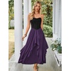 image:imageScarlet Darkness Long Skirts for Women Ruffled Flowy Renaissance Maxi SkirtDeep Purple