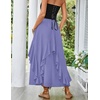 image:imageScarlet Darkness Long Skirts for Women Ruffled Flowy Renaissance Maxi SkirtDusted Peri