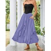 image:imageScarlet Darkness Long Skirts for Women Ruffled Flowy Renaissance Maxi SkirtDusted Peri