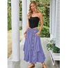image:imageScarlet Darkness Long Skirts for Women Ruffled Flowy Renaissance Maxi SkirtDusted Peri