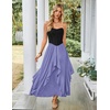 image:imageScarlet Darkness Long Skirts for Women Ruffled Flowy Renaissance Maxi SkirtDusted Peri