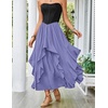 image:imageScarlet Darkness Long Skirts for Women Ruffled Flowy Renaissance Maxi SkirtDusted Peri