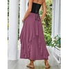 image:imageScarlet Darkness Long Skirts for Women Ruffled Flowy Renaissance Maxi SkirtDusty Plum