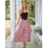 image:imageScarlet Darkness Long Skirts for Women Ruffled Flowy Renaissance Maxi SkirtDusty Rose