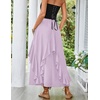 image:imageScarlet Darkness Long Skirts for Women Ruffled Flowy Renaissance Maxi SkirtLight Purple