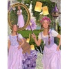 image:imageScarlet Darkness Long Skirts for Women Ruffled Flowy Renaissance Maxi SkirtLight Purple