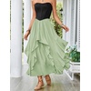 image:imageScarlet Darkness Long Skirts for Women Ruffled Flowy Renaissance Maxi SkirtMint Green