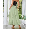 image:imageScarlet Darkness Long Skirts for Women Ruffled Flowy Renaissance Maxi SkirtMint Green
