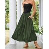 image:imageScarlet Darkness Long Skirts for Women Ruffled Flowy Renaissance Maxi SkirtOlive Green