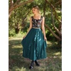 image:imageScarlet Darkness Long Skirts for Women Ruffled Flowy Renaissance Maxi SkirtPeacock Blue