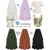 image:imageScarlet Darkness Long Skirts for Women Ruffled Flowy Renaissance Maxi SkirtRust