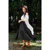 image:imageScarlet Darkness Maxi Skirts for Women Flowy Boho Renaissance SkirtBlack