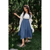 image:imageScarlet Darkness Maxi Skirts for Women Flowy Boho Renaissance SkirtBlue