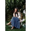 image:imageScarlet Darkness Maxi Skirts for Women Flowy Boho Renaissance SkirtBlue