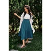 image:imageScarlet Darkness Maxi Skirts for Women Flowy Boho Renaissance SkirtBlue Green