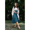 image:imageScarlet Darkness Maxi Skirts for Women Flowy Boho Renaissance SkirtBlue Green