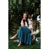 image:imageScarlet Darkness Maxi Skirts for Women Flowy Boho Renaissance SkirtBlue Green